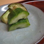 松川 - 鱧の雑炊、香の物と3