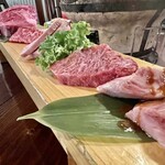 Shichirin Yakiniku Isono Shouten - 特選和牛5種盛り