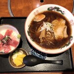 よさこい - ラーメンとミニまぐろ丼セット