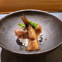 銀座 有涯 - メヒカリの天丼