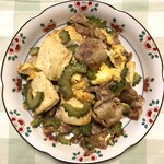 ふれあいマルシェ - ゴーヤチャンプルーを作りました。