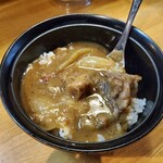 そば処ひろよし - ミニ牛すじカレー丼