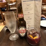 Manuel Casa de Fado - 相方さんはポルトガルビール、私はノンアルコールサングリアが美味しかった。