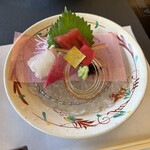 木曽路 - 刺身(マグロと鯛)