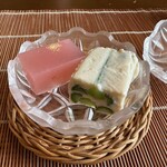 千松しま - 【茗荷寒天とアスパラガス白和え】◎2023/5