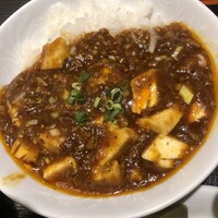中国料理 廣豊楼 - 半麻婆丼（100円）痺れがあって美味しかったです。