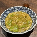 クロモリ - 翡翠ナスとモズク蟹の餡かけ