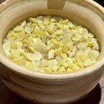 クロモリ - クリの土鍋ご飯