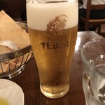 デリツィオーゾ フィレンツェ - 平日Ａランチのビール（追加料金無し！）