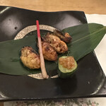 Uohachi Tei - 牡蠣の醤油焼きです。
