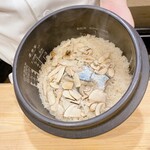 うを徳 - 松茸と秋刀魚の炊き込みご飯