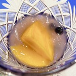 うを徳 - マンゴ、黄桃、ジュレ掛け