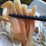 ゐをり - 和にぼしラーメン￥700のメンマ（H25.10.8撮影）