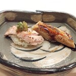 福鮨 - まぐろの炙りトロと穴子