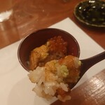ともえ寿司 - 雲丹とイクラの小丼