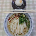 大庄屋製麺 - ひやかけ(1.5玉)と、あん無し餅