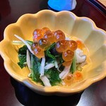 茶六別館 - 水菜と占地浸し