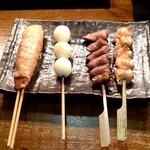 Mumon - 串焼き10本コース　つくね、うずら、ハツ、軟骨