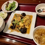 チャイナRai 中国料理 - Aランチ　玉子とキクラゲの炒め