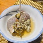 すしダイニング 参宮橋 清水 - つぶ貝お通し