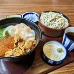 海山亭いっちょう - 贅沢三昧丼小そばセット