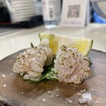 Tanga Yatai Sushi Manten - お通し　鱧の炙り