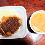 かつや - ソースカツ丼(竹)&とん汁・テイクアウト