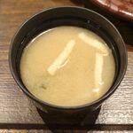 Tatsumiya - 塩分はそこそこに、味噌の風味豊かな味噌汁を飲み干して完食！ごちそうさまでした！