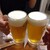 宝来亭 - その他写真:ビールで乾杯♪