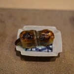Sushi Shimpaku - めひかり、水ナス