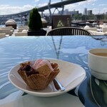 ダイニング ブリックサイド - アイスだけ最後テラスで食べました