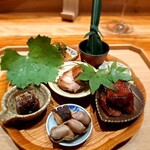 炭火割烹 白坂 - ■八寸　どの料理も手が込んでいます