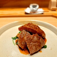炭火割烹 白坂 - ⚫「尾崎牛炭火焼き  しんしん」