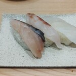 南房総 やまと寿司 - 地魚三貫(630円)