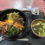 梨花 - 石焼ピビンバ定食　1500円