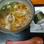 はびきのうどん - かすうどんおにぎりセット