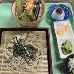 さとみの郷直売所山桜 - そば定食　ミニ天丼