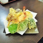 奥出雲 そば処 一福 - 天ぷら盛り合わせ