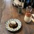 ブルバード - 料理写真:平飼い玉子の黒糖プリンとアイスカプチーノ