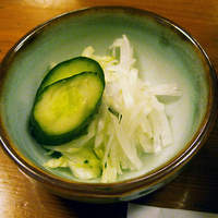 うなぎ 久保田 - 「うな丼」に付くお新香