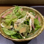 Yakitori Takahashi - ササミのサラダは酸味のいいドレッシング