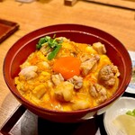 鴨と醸し 鼓道 - 極 特上親子丼(ご飯大盛り)