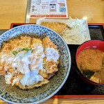 Wakou Katsu Kuni - 上カツ丼＋アジフライ