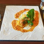 INCONTRO Osteria&Grill - 20230917フルッティディマーレ　トマトクリームソーススパゲッティ