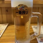 大衆居酒屋 義経 - 生ビール（中）