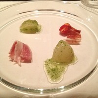 ラ・ブランシュ - アミューズ、千代幻豚のハム