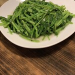 青葉 - 空心菜の味噌豆腐ソース炒め / 豆腐乳空心菜