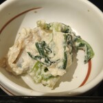 寿司 魚がし日本一 - お野菜の白和えがメチャうま〜❤