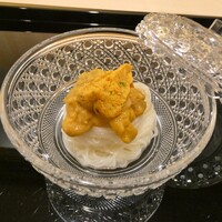 澤田 - 素麺雲丹添え