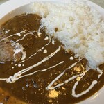 楽茶れんが館 - 自家製ハンバーグカレー